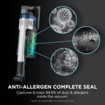 Shark Stratos Cordless Pet Pro Stick Vacuum Cleaner with Anti Hair Wrap Plus, Clean Sense IQ, DuoClean, 60min Run-Time, Removable Battery, 4 Tools, Anti-Allergen, White/Navy IZ402UKTSB