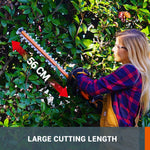Worx WG264E 56cm 20V Cordless Hedge Trimmer with 2.0Ah Battery and Charger - Lightweight, Dual-Action Blades, Ergonomic Handle