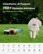 Segway Navimow i205 AWD Robotic Lawn Mower without Boundary, w/Garage S, All-Wheel-Drive for 45% Slopes, EFLS NRTK + Vision, Auto Mapping, Rec. 500 m², No RTK Antenna Required (Ship Separately)