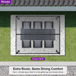 Louvered Pergola 10′ x 14′ Aluminum Pergola w/Independent Roof | 70 mph for stability, Reinforced beams add strength, Hidden drainage keeps dry, Independent louvers customize shade