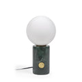 Lonela Tischlampe aus Marmor mit grünem Finish