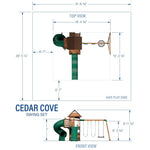 Cedar Cove Swing Set