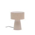Algaida Tischlampe aus grauem Stoff
