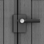 6 × 4 Ft Outdoor Apex Single Door Garden Storage Shed – Grey Wood-Effect