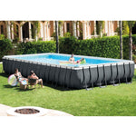 Intex 24′ x 12′ x 52″ Ultra XTR Rectangular Frame Swimming Pool Set + Pump