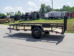 5×12 Powder Coated Dovetail Utility Trailer 3500lb Axle