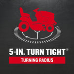 CRAFTSMAN T2400K | 46in 22HP TURN TIGHT Gas Riding Lawn Mower | KOHLER Twin-Cylinder 7000 Series Engine | Hydrostatic Transmission
