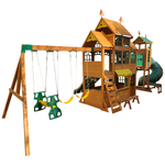 Bear Cave Lodge Swing Set – Installation Available
