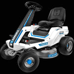 HART 80-Volt 30-Inch Lithium-Ion Electric Riding Lawn Mower Kit with Super Charger (H80RM011)