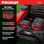 PRORUN PZT60V42 60V 42-inch Brushless Electric Zero Turn Riding Lawn Mower