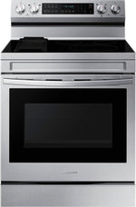 Samsung 6.3 cu. ft. Smart Freestanding Electric Range with No-Preheat Air Fry, Convection+, & Griddle, Stainless Steel NE63A6711SS