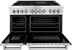 ZLINE 48-Inch Legacy Series Dual Fuel Range with 7 Burner Gas Cooktop and Electric Convection Oven, Stainless Steel (RA48)