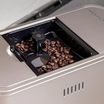 Café Affetto Automatic Espresso Machine + Milk Frother | Built-In & Adjustable Espresso Bean Grinders | One-Touch Brew in 90 Seconds | Steel Silver, 1.2 Liter, (C7CEBBS2RS3)