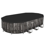 Bestway Power Steel 20′ x 12′ x 48″ Oval Above Ground Outdoor Swimming Pool Set