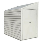 Arrow Yardsaver 4 x 7 ft. Galvanized Steel Lean-To Outdoor Storage Shed, Eggshell