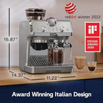 De’Longhi La Specialista Arte Evo Espresso Machine – Compact Cold Brew Coffee Maker with Grinder, Milk Steam Wand/Frother & Tamping Tools – Home Barista Kit for Lattes, Cappuccinos, Iced Coffees