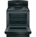 GE 30 Inch Freestanding Electric Range with Self-Clean Oven, Black (JB256DMBB)