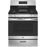 GE 30-Inch Freestanding Gas Range with 4.8 cu. ft. Oven Capacity and Sealed Cooktop Burners