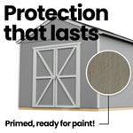 Handy Home Products Rookwood 10 ft. x 10 ft. Wood Storage Shed with Floor – Durable DIY Kit