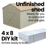 Handy Home Products Rookwood 10 ft. x 10 ft. Wood Storage Shed with Floor – Durable DIY Kit