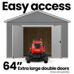 Handy Home Products Rookwood 10 ft. x 10 ft. Wood Storage Shed with Floor – Durable DIY Kit