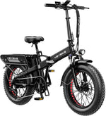 Heybike Mars 2.0 Foldable Fat Tire Electric Bike – 750W Motor, 28 MPH, 45 Mile Range, Grey
