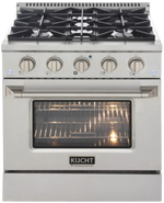 Kucht Professional 30-Inch 4.2 cu. ft. Gas Range with Convection Oven in Titanium