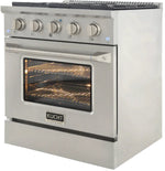 Kucht Professional 30-Inch 4.2 cu. ft. Gas Range with Convection Oven in Titanium