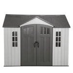 Lifetime 10 ft. x 8 ft. Outdoor Storage Shed, Gray