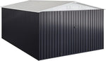 Patiowell 10 x 12 ft. Metal Outdoor Storage Shed, 119 sq. ft.