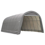 ShelterLogic 15 x 28 x 12 ft. Round Top Portable Garage Shelter, Gray