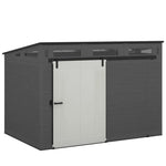 Suncast Modernist 10 ft. x 7 ft. Barn Door Resin Storage Shed