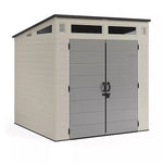 Suncast Modernist 7 x 7 ft. Resin Outdoor Storage Shed, Model BMS7780