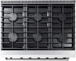 Thor Kitchen LRG3601U 36-Inch Professional Freestanding Gas Range with Convection Oven, Stainless Steel