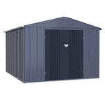 Veikous 8 x 12 Foot Outdoor Storage Shed with Lockable Door and Vents