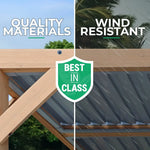 Yardistry 10×20 ft Natural Cedar Wooden Louvered Pergola