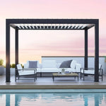 Yardistry Aluminum Louvered Pergola 12×12 ft