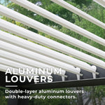 Yardistry Aluminum Louvered Pergola 12×12 ft