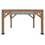 Yardistry Structures 13 x 11 ft Cedar Louvered Roof Pergola